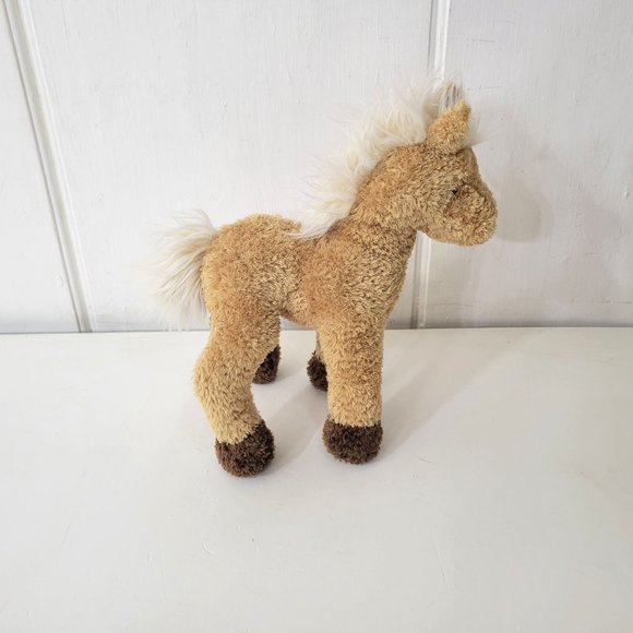 Douglas Cuddle Toy Brown Pony Stuffed Animal 10" - Picture 3 of 6